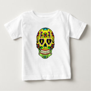 Dag van de Dode Suikerschedel Baby T-shirt