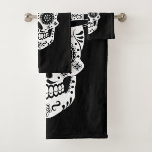 Dag van de dode suikerschedel bad handdoek