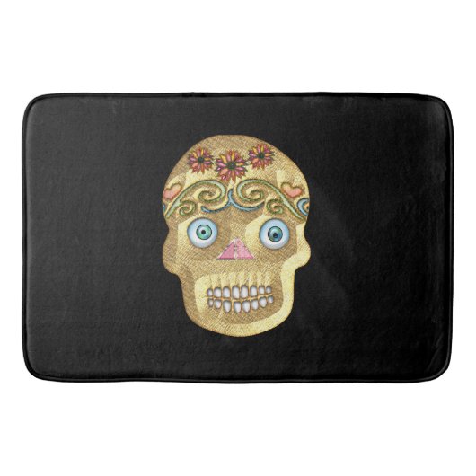 Dag van de dode suikerschedel (blond) badmat (Voorkant)