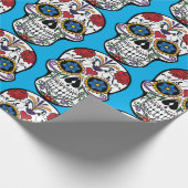 Dag van de dode suikerschedel cadeaupapier (Hoek)