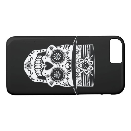 Dag van de dode suikerschedel Case-Mate iPhone case (Achterkant (Horizontaal))