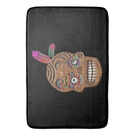 Dag van de Dode Suikerschedel (Cedar) Badmat (Voorkant Verticaal)