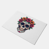 Dag van de Dode Suikerschedel - Dia de los Muertos Deurmat (Schuin)