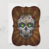 Dag van de dode suikerschedel | Halloween Kaart (Voorkant)