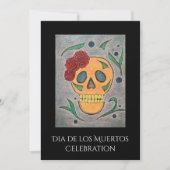 Dag van de Dode Suikerschedel Halloween Kaart (Voorkant)
