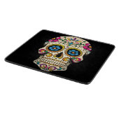 Dag van de dode suikerschedel met kruis snijplank (Hoek)