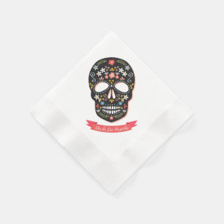 Dag van de Dode Suikerschedel Napkins Servet