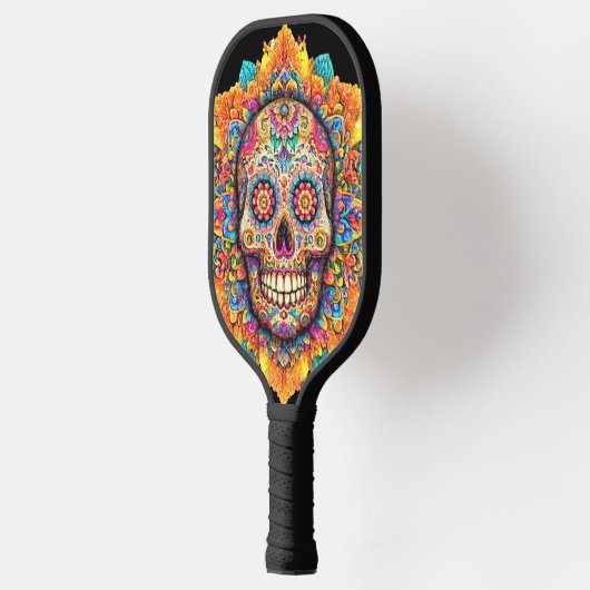 Dag van de dode suikerschedel pickleball paddle (Links)