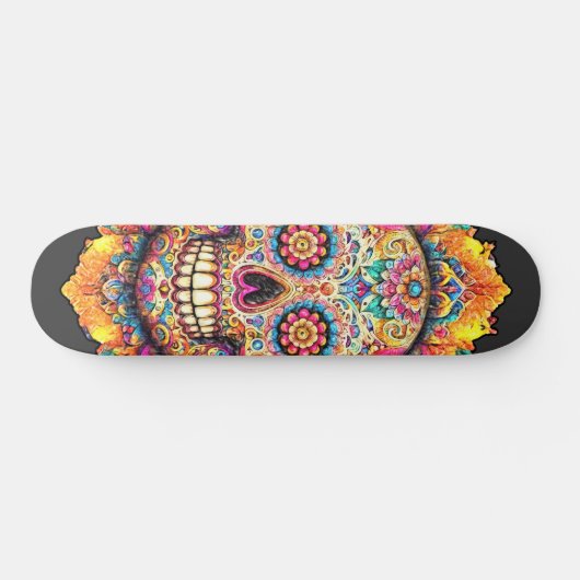 Dag van de dode suikerschedel skateboard (Horizontaal)