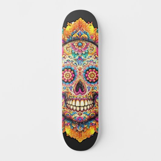 Dag van de dode suikerschedel skateboard (Voorkant)