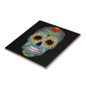 Dag van de dode suikerschedel tegeltje (Zijkant)