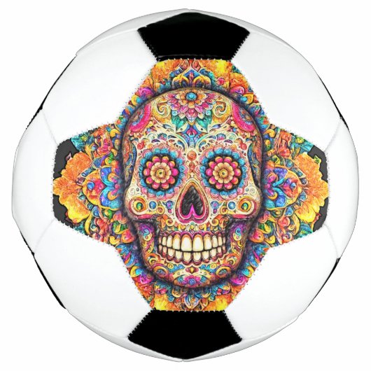 Dag van de dode suikerschedel voetbal (Voorkant)