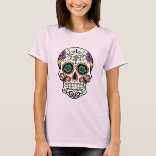 Dag van de Dode Suikerschedel Vrouwen Basis T-shir T-shirt