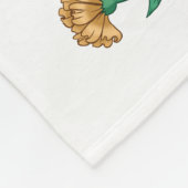 Dag van de Dode Suikerschedels en Bloemen Fleece Deken (Hoek)