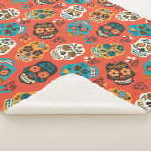 Dag van de Dode Suikerschedels, sinaasappel Sherpa Deken (3/4)