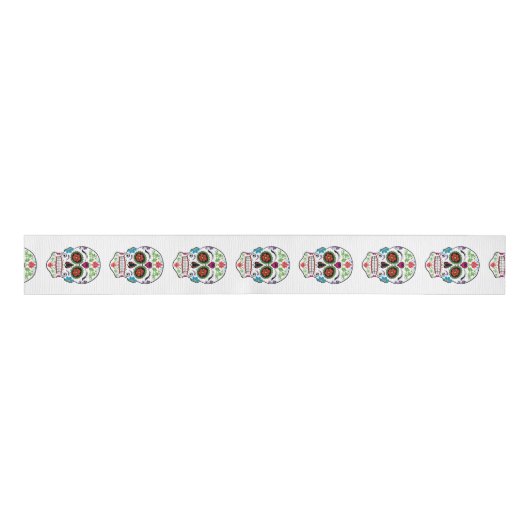 DAG VAN DE DODE SUIKERVAART GROSGRAIN LINT (Voorkant)