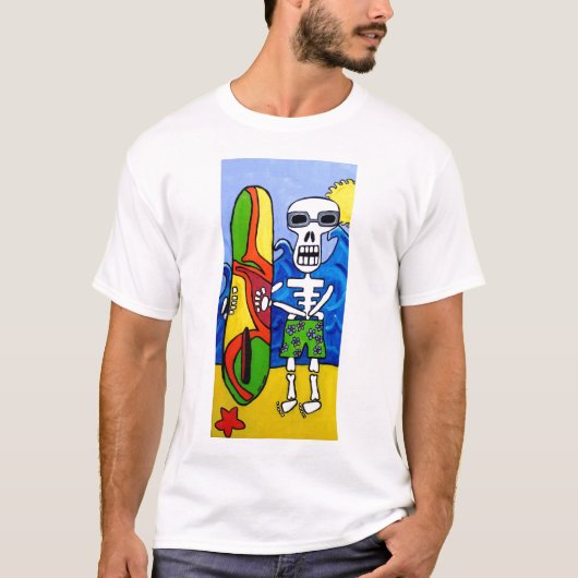 Dag van de dode Surfer T-Shirt (Voorkant)