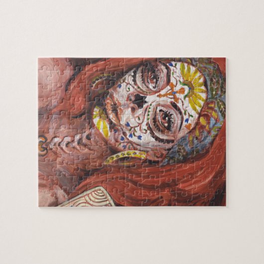 Dag van de dode tarotschilfers legpuzzel (Horizontaal)