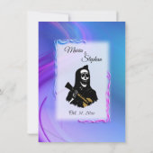 Dag van de dode Ultraviolet bruiloft Uitnodigingen (Achterkant)