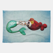 Dag van de dode zeemeermin theedoek (Horizontaal)