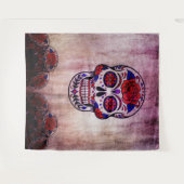 Dag van de Doden Dia de Los Muertos muurachtergron Wandkleed (Voorkant (horizontaal))