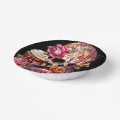 Dag van de Doden Groet Papieren Kommen (Gebogen)