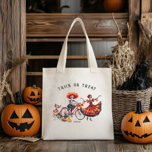 Dag van de Doden   Halloween Kinder Behandel Canva Tote Bag