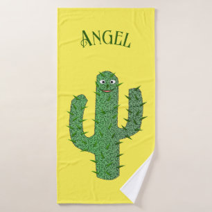 Dag van de doden Happy Cactus Custom Name Badhanddoek