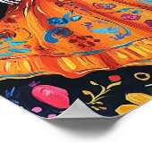 Dag van de doden kleurrijk ontwerp poster (Hoek)