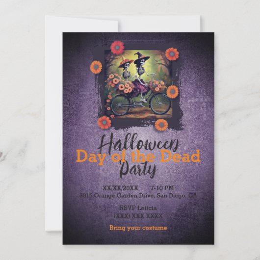 Dag van de Doden Kleurrijke Catrinas Halloween Kaart (Voorkant)