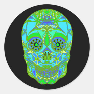 Dag van de dood 3 ronde sticker