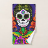 Dag van de dood bad handdoek (Handdoek)
