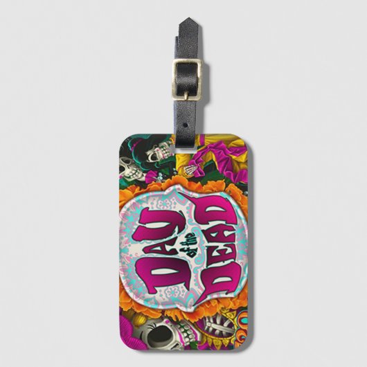 Dag van de dood bagagelabel (Voorkant (verticaal))