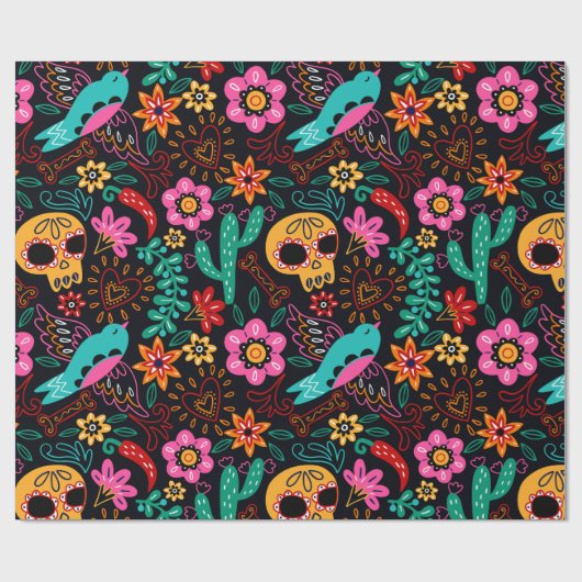 Dag van de dood cadeaupapier (Vlak)