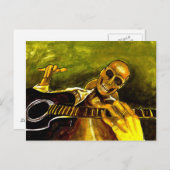 dag van de dood/dia de los muertos briefkaart (Voorkant / Achterkant)