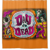 Dag van de dood douchegordijn (Voorkant)