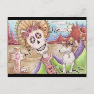Dag van de dood, "Dusk with Dog" Briefkaart