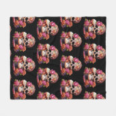 Dag van de dood fleece deken (Voorkant (Horizontaal))