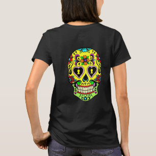 Dag van de Dood Gele Suikerschedel T-shirt