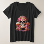 Dag van de dood grote maat t-shirt (Design voorkant)