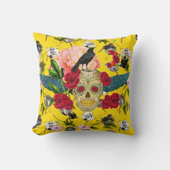 Dag van de dood ik Dia De Los Muertos Pillow Kussen (Voorkant)