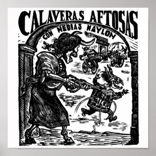Dag van de dood, Mexico. Circa 1947. Poster