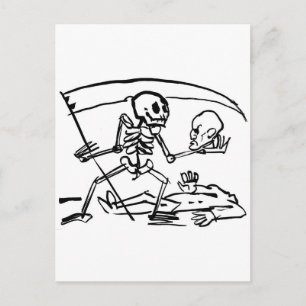 Dag van de dood, Mexico. Circa 1951. Briefkaart