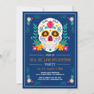Dag van de dood nodigt Dia de Los Muertos uit tot Kaart