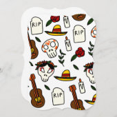 dag van de dooddoedelen kaart (Voorkant / Achterkant)