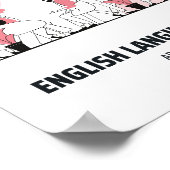 Dag van de Engelse taal Poster (Hoek)