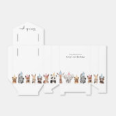 Dag van de feestdieren bedankdoosjes (Uitgevouwen)