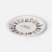 Dag van de feestdieren papieren bordje (Gekanteld)