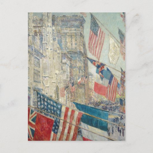 Dag van de Geallieerden | Childe Hassam Briefkaart (Voorkant)