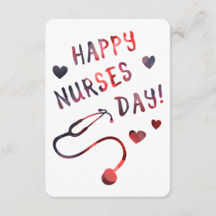 dag van de gelukkige verpleegkundigen BOKEH Kaart